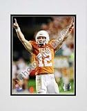 Colt McCoy Texas Longhorns 2008 Action "Burnt Orange Jersey" Double Matted 8" x 10" Photograph (Unframed)