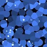 ArtScape 8' OS Blue Cells Pool Table Cloth