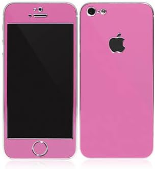 iphone4 /4s Sticker, iPhone 4 /4S Aluminium Protective Sticker Skin Full Body Matte (included Anti Finger Anti Glare Screen Protector Guard Film - 2 pack) For Luxury Looks Diamond Cutting(Pink)