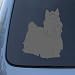 YORKSHIRE TERRIER SILHOUETTE - Dog Decal Sticker #1571 | Vinyl Color: Silver