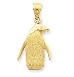 14k Gold Penguin Charm