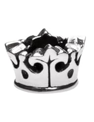 Silverado Crown # 5 Silver Charm - Fits On Pandora Chamilia And Troll Bracelets