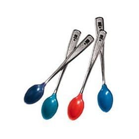 Learning Curve Meal Mates Colored Soft Bite Spoons, 5 Pack