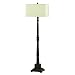 AF Lighting 7976-FL Elements Aspen Light 150W 3-Way Edison Base Floor Lamp, Faux Textured Wood, Natural Linen Hard Back Shade