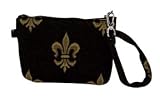 The Wristlet, Fleur De Lis Cheetah Black