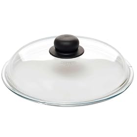Pyrex Frying Pan,Saucepan,Glass Lid, Black Grip, 28 cm, Convex shape
