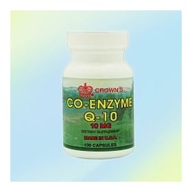 Click here to buy Co Enzyme Q-10 (Co Q10) 10mg (Premium Cardiovascular Supplement) 100 capsules[Made in the... by Crown.