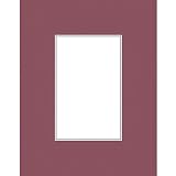 Savage ProMatte, Single 8 x 10 Photo Mat with 4 x 6 Opening, Bevel Cut, Acid Free, Single Color: Merlot