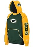 Womens Green Bay Packers Grey Hershield Dazzle Trim Hoodie - S