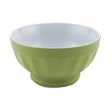 BIA Cordon Bleu Fluted Bowls, Set of 4, Leaf/White