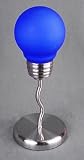 Art Deco Bright Blue LIGHT BULB Desk or Task Lamp