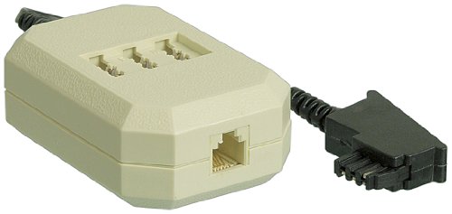 Wentronic TAE 20NFN Verl&auml;ngerung (Stecker F auf Dose NFN codiert und RJ11) 0,2m