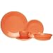Fiesta 20-Piece, Service for 4 Dinnerware Set, Tangerine