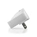 White Retractable Prong USB Wall Charger for iPod,iPhone 3G,Zune,Zen,Sansa