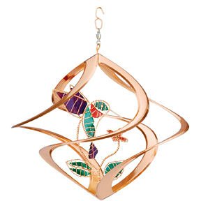 14 Mosaic Hummingbird Cosmic Wind Spinner
