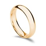 14k Yellow Gold Comfort Fit Women's Band, 4mm.