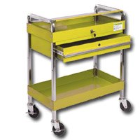 Sunex SUN8013AY Service Cart With Locking Top and Drawer - Yellow by Sunex