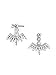Cocorina Ear Jackets Sparkle Earrings Spiked Style - In Gold or Silver Colors