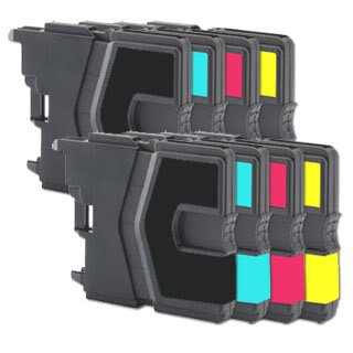 2x Set of 4 LC985 Compatible Printer Ink Cartridges 