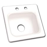 CorStone 17200 White Warren Single Basin Acrylic Kitchen Sink from the Warren Series 17200