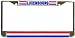 Luxembourg Flag Chrome Metal License Plate Frame Holder