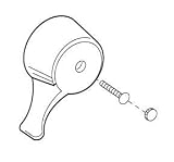 MOEN 14732 Chateau Handle Kit for Posi-Temp Single Handle Tub/Shower Faucet, Chrome