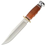 Search : Ka-Bar Bowie, Stacked Leather Handle, Leather Sheath KB1236