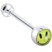 Smiley Face Logo Barbell Tongue Ring