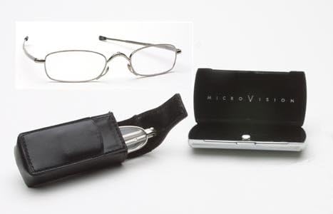 Folding Vision Reading Glasses, Rectangle, +2.00