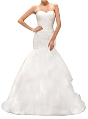 Strapless Lace Natural   Waistline 2015 Mermaid  Dress