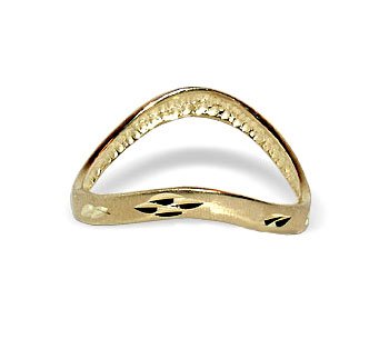 10 KT Yellow Gold Thumb ring Slim 10K Band