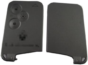 New 3 Button Uncut Fob Blade Replacement For Renault Laguna Remote Smart Key Shell Case No Chips Inside (Grey)