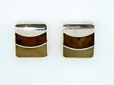 Sterling Silver Inlay Earrings