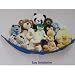 Deluxe Plush Animal and Doll Hammock Pet Net - Blue Net and Trim