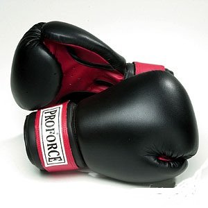 ProForce® Leatherette Boxing Gloves w/Red Palm - 10 oz.