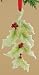 4.5" Holiday Traditions Porcelain Holly Leaf Christmas Ornament