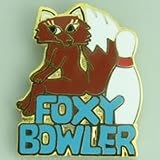 Foxy Bowler Lapel Pin