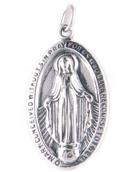 Large Oval Mary Charm