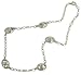Ladies 18" Fashion Link Chain w/ 5 Oval Charm Stations