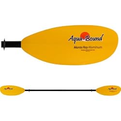 Aqua-Bound MantaRay Aluminum Shaft Paddle - 2 Piece Yellow, 220cm