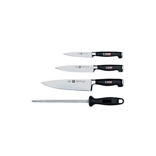 Zwilling J.A. Henckels Twin Four Star II 3-Piece Starter Set with Bonus Steel