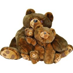 31NWkbrczbL Minky Teddy Bear Family