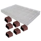 NOT IN STOCK: Chocolate Mold: Straight-Sided Square, 33mmx33mm x 20mm High, 24 CavitiesNOT IN STOCK