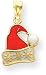 Santa Hat Charm, 14K Yellow Gold