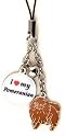 Pomeranian Dog Cell Phone Charm