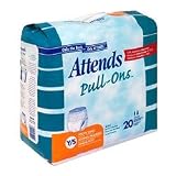 Attends Attends Underwear With Leakage Barrier Super Plus Absorbency Youth Small   Pack of 20