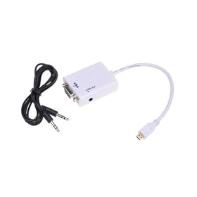BestDealUSA Mini HDMI to VGA + Aduio HD Conversion Cable Adapter
