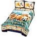 Horses Bed Spread And Sham Set