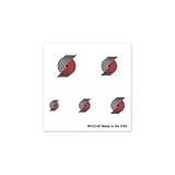 Portland Trail Blazers Official Logo Fingernail Tattoos