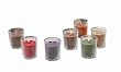 Tag Harvest Scented Filled Glass 2.5" H x 2" Diameter Votives, Gift Boxed Set of 7